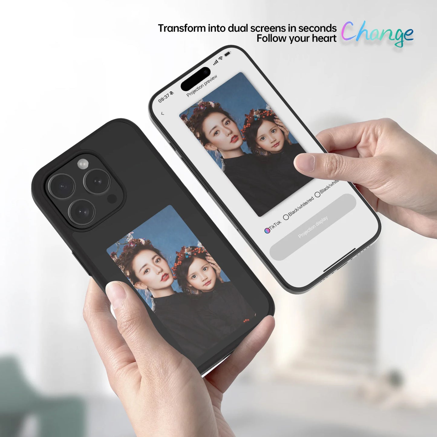 EchoSkin E-Ink NFC Display Screen iPhone Case
