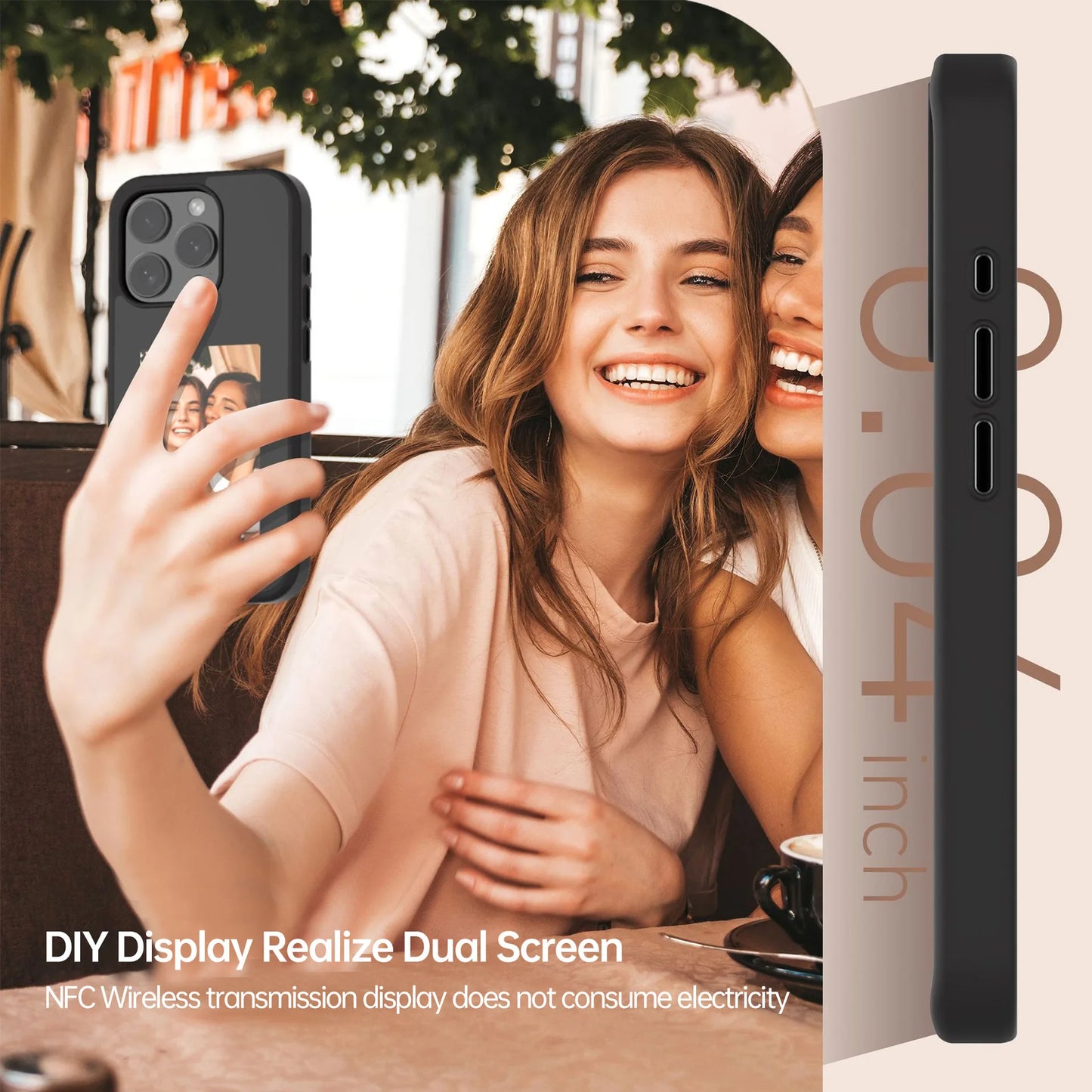 EchoSkin E-Ink NFC Display Screen iPhone Case